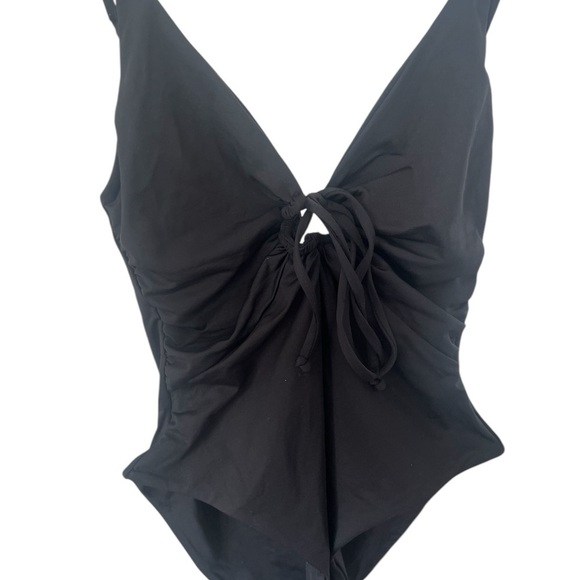 l*space Other - L*Space Black One Piece Swimsuit with Plunging V-Neckline